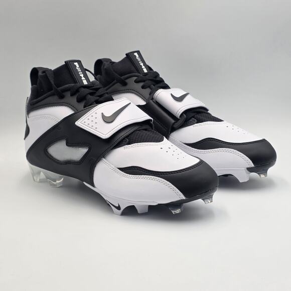 Nike Vapor Edge Air Diamond Turf 93 TD Size 8.5 Cleats HF5298-101 White Black main image 6